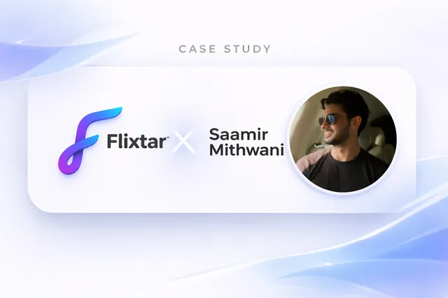 Flixtar x Saamir Mithwani case study cover